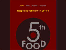 Tablet Screenshot of fifthwheelfood.com